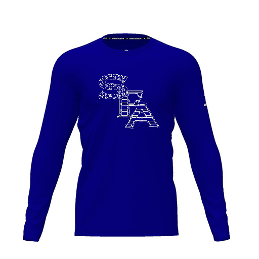 [CUS-DRIF-TEES-PER-CNK-LSL-RYL-YXS-LOGO1] Dri Fit Performance T-Shirt (Youth XS, Royal, Logo 1, Long Sleeve)