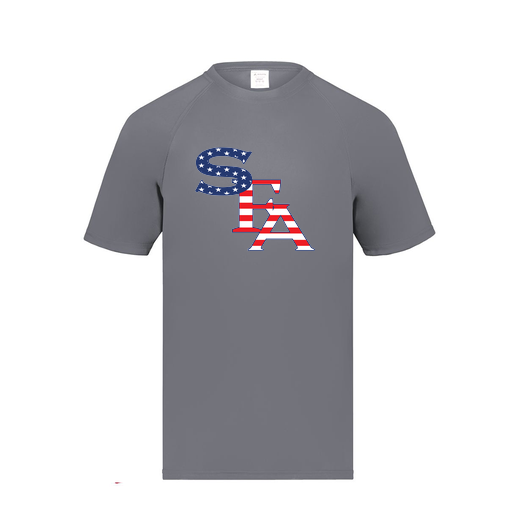 [2790.059.S-LOGO1] Men's Smooth Sport T-Shirt (Adult S, Gray, Logo 1)