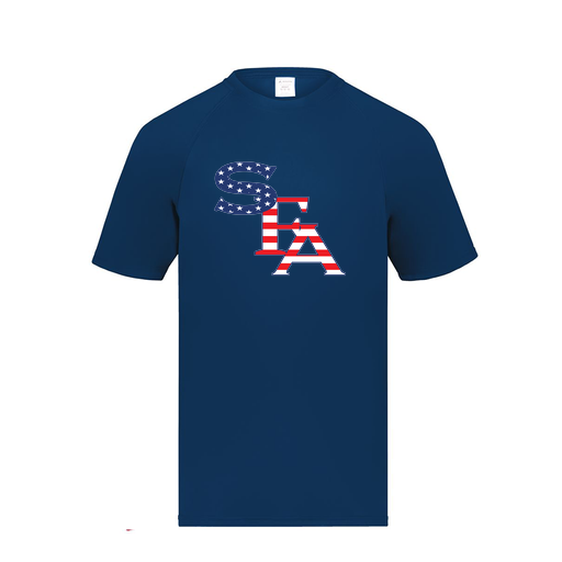 [2790.065.S-LOGO1] Men's Smooth Sport T-Shirt (Adult S, Navy, Logo 1)