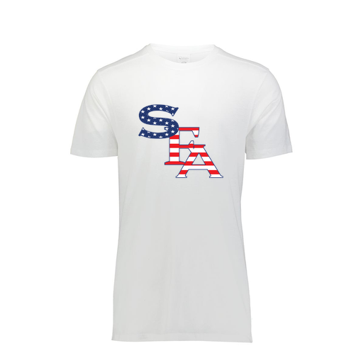 [FTSCUBWH-YS-LOGO1] Decker Youth Tri-Blend T-Shirt - Short Sleeve (Youth S, White, Logo 1)