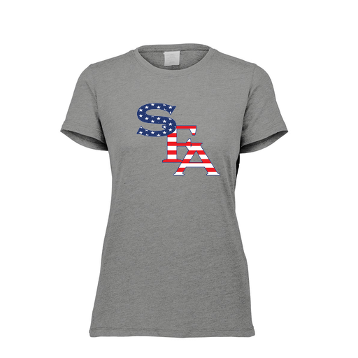 [FTSCUBGY-FAXS-LOGO1] Decker Women's Tri-Blend T-Shirt - Short Sleeve (Female Adult XS, Gray, Logo 1)