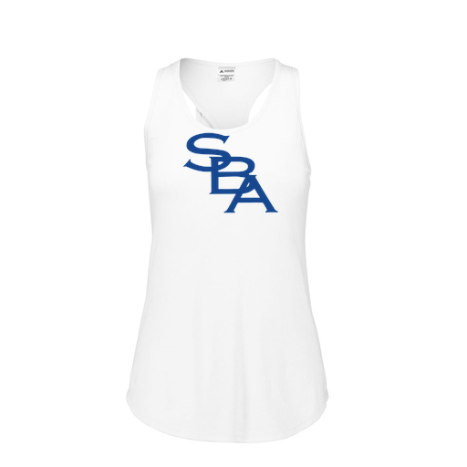 [3078.005.S-LOGO2] Ladies Tri Blend Tank Top (Female Adult S, White, Logo 2)