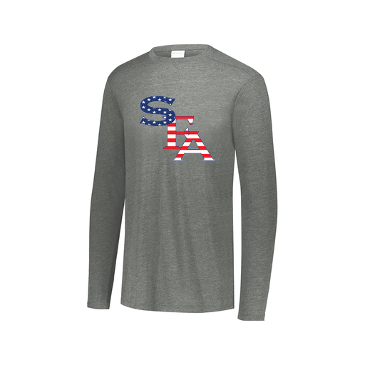 [3075.013.XS-LOGO1] Men's LS Ultra-blend T-Shirt (Adult XS, Gray, Logo 1)
