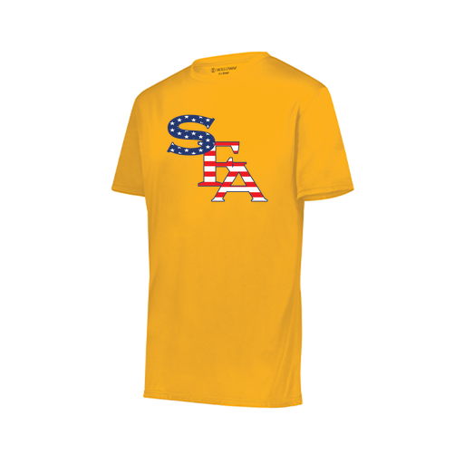[222819.025.XXS-LOGO1] Youth Movement Dri Fit Shirt (Youth XXS, Athletic Gold, Logo 1)